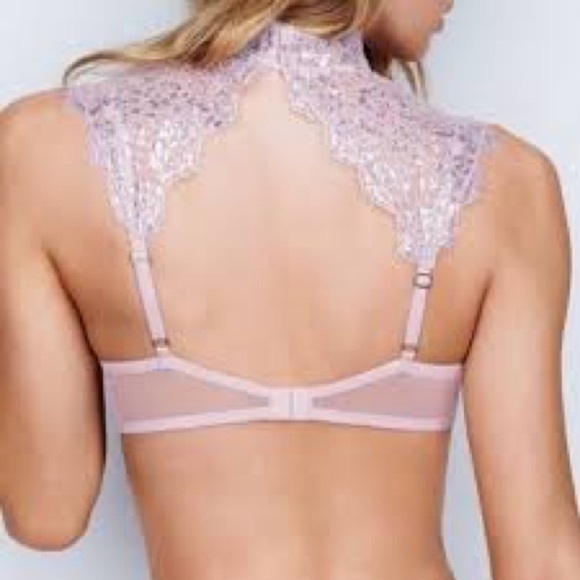 Victoria's Secret Sheer Lace Top in Light Pink - Picture 5 of 14